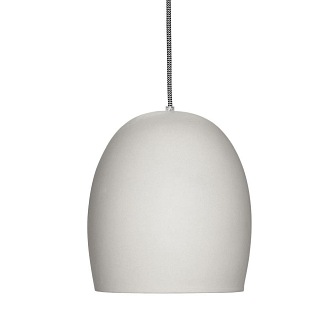 Industrialna lampa wisząca Cement szara 23cm